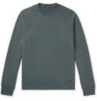 TOM FORD - Garment-Dyed Fleece-Back Cotton-Jersey Sweatshirt - Gray