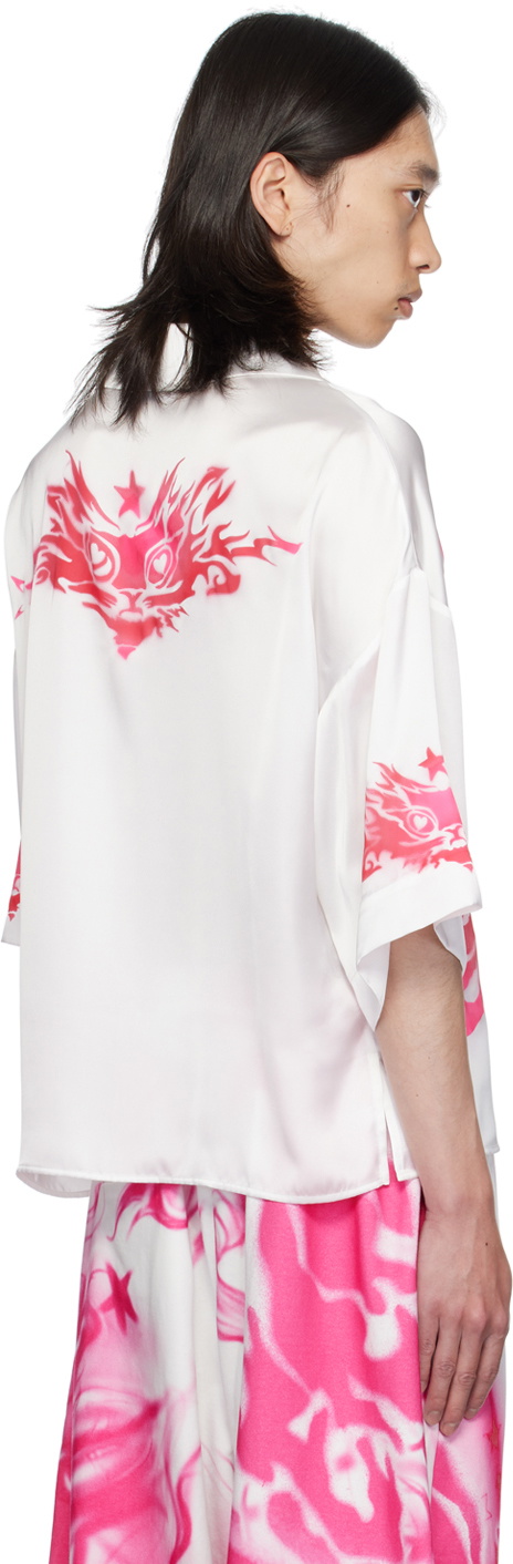 Gerrit Jacob White Satin Shirt