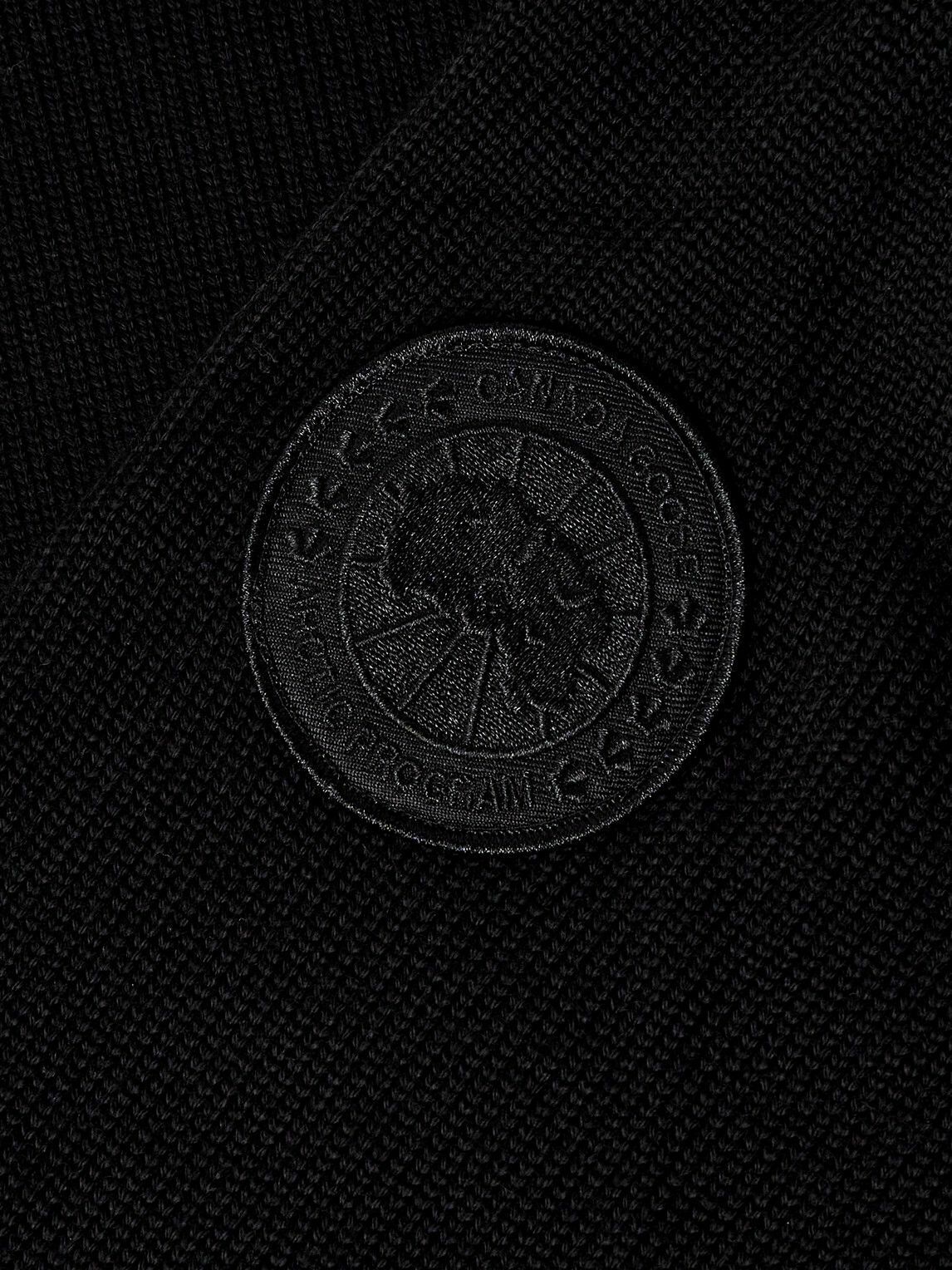 Canada Goose - Rosseau Logo-Appliquéd Wool Sweater - Black
