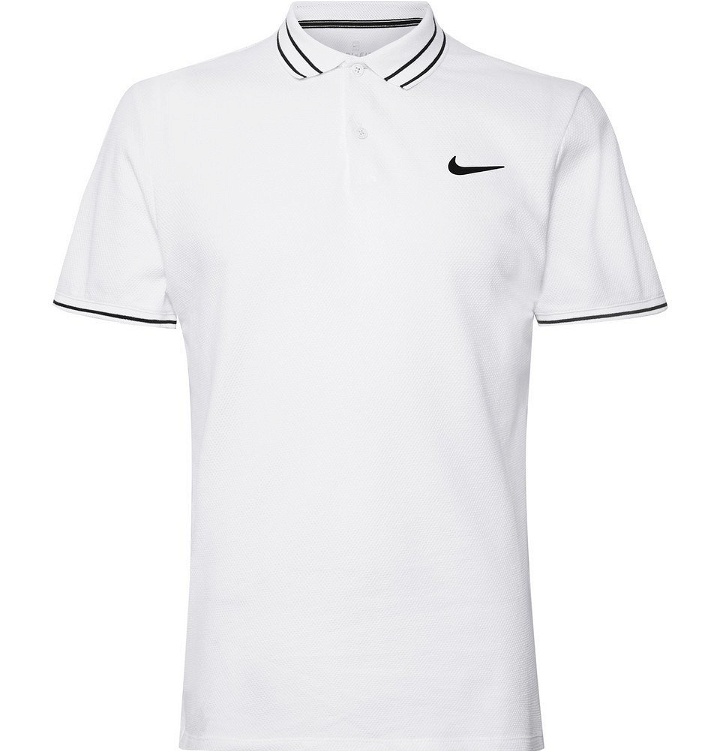 Photo: Nike Tennis - NikeCourt Advantage Dri-FIT Tennis Polo Shirt - White