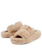 Stand Studio - Isla faux fur platform sandals