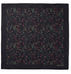 Paul Smith - Floral-Print Cotton-Voile Pocket Square - Men - Navy