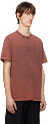 Alexander Wang Burgundy Embossed T-Shirt