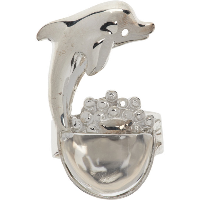 Photo: Jiye Shin Silver Quartz Dolphin Ring