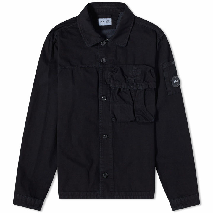 Photo: END. x C.P. Company ‘Adapt’ Blu Overshirt in Black/Navy
