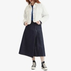 Beams Boy Women's Short Denim Jacket in Off White