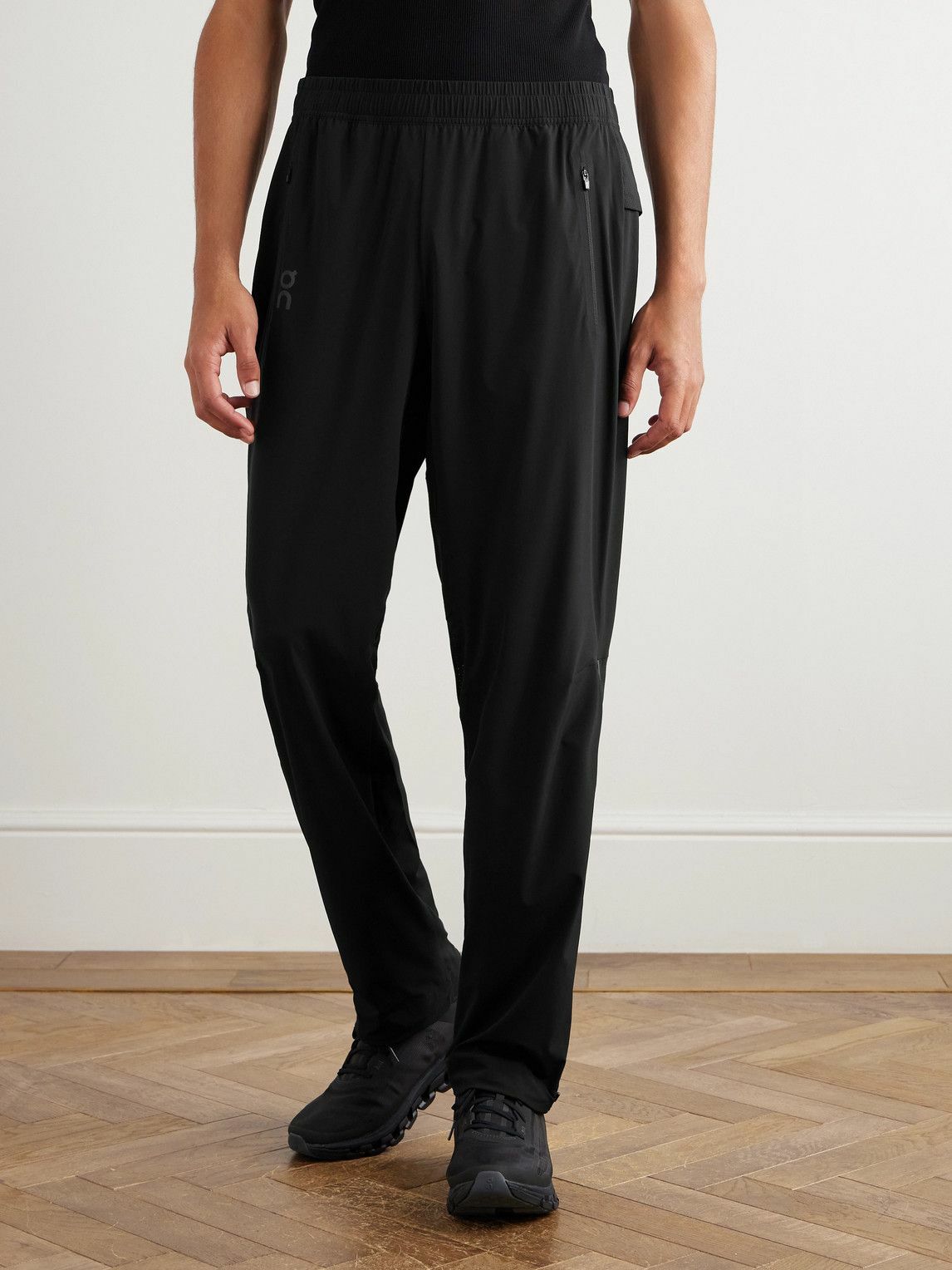 ON - Slim-Fit Straight-Leg Track Pants - Black