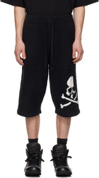 MASTERMIND WORLD Black Lounge Long Shorts