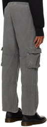Les Tien Gray Paneled Cargo Pants