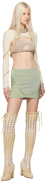 Isa Boulder SSENSE Exclusive Green Versatile Miniskirt