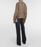 Brunello Cucinelli Cable-knit mohair-blend cardigan