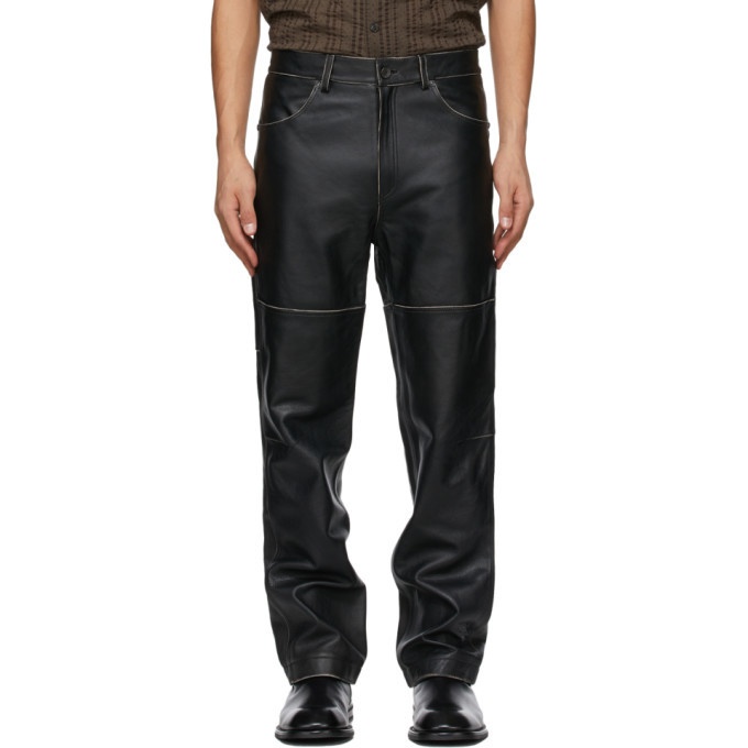 Photo: Andersson Bell Black Leather Paneled Pants