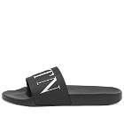 Valentino Men's VLTN Slide in Black/White