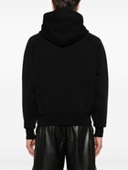 AMI Paris Black Logo Print Hoodie