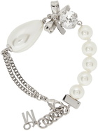 MM6 Maison Margiela Silver Pearl Bead Bracelet