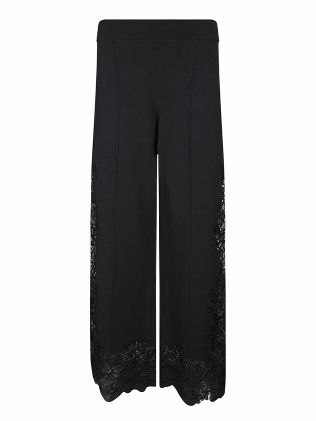 Photo: Ermanno Scervino Black Viscose Lace Trousers