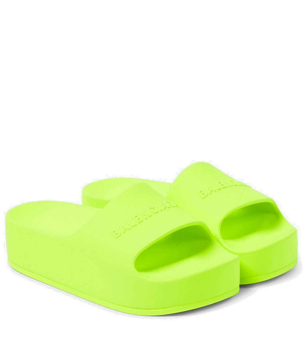 Balenciaga Chunky logo platform slides Balenciaga