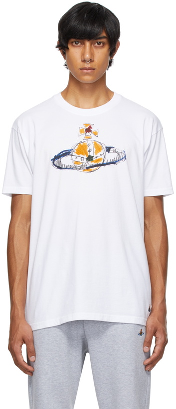 Photo: Vivienne Westwood White Classic Kid Orb T-Shirt