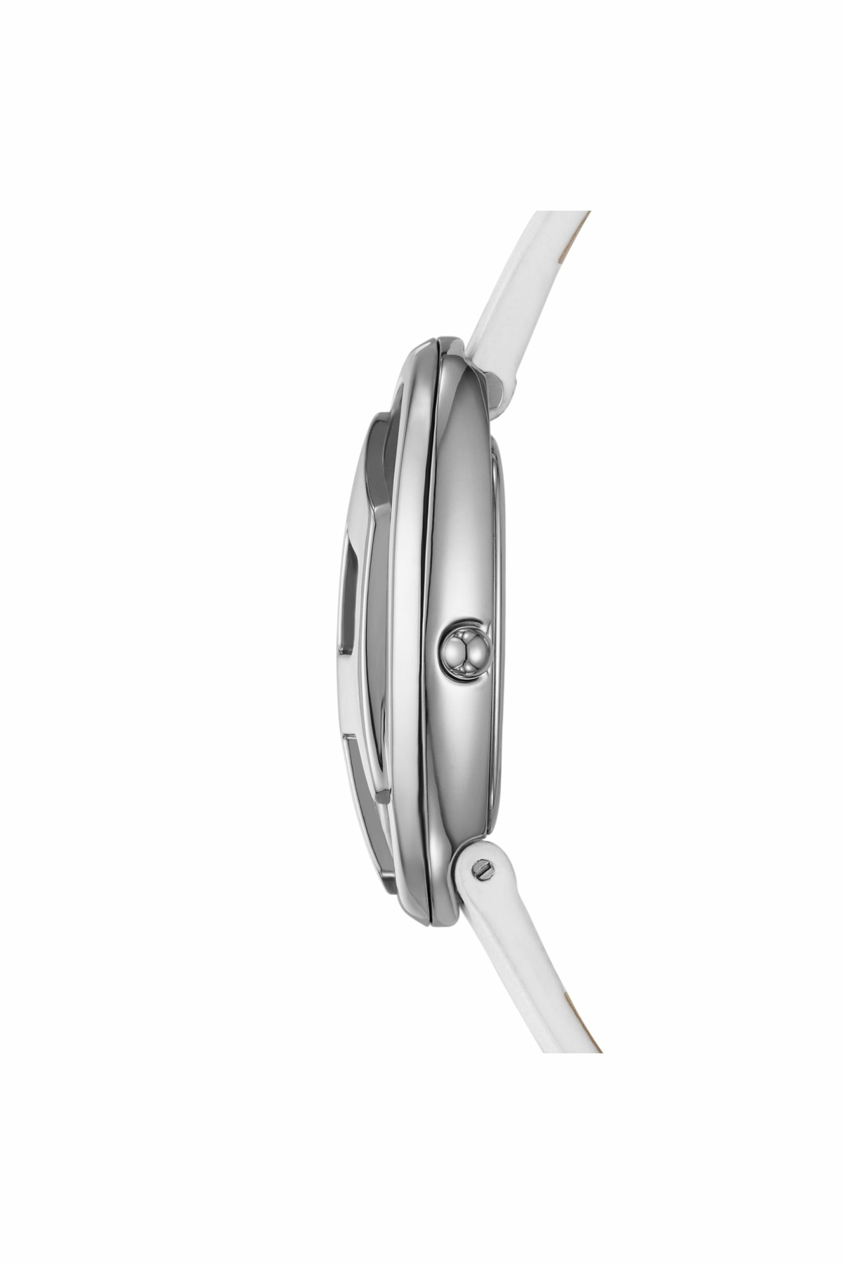 Diesel D-Era Two-Hand White Leather Watch - Timeframes Womens in White