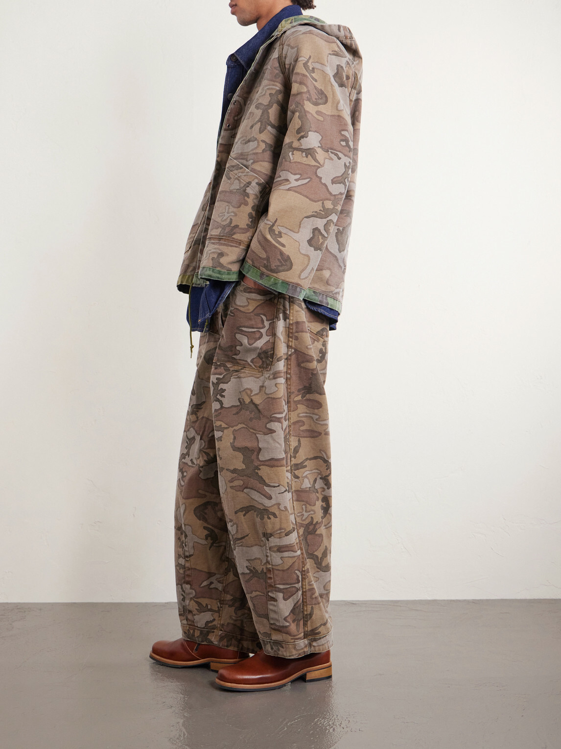 Needles - Reversible Camouflage-Print Cotton-Twill Hooded Jacket - Green