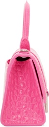 Balenciaga Pink Croc XS Hourglass Bag