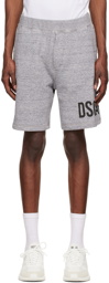 Dsquared2 Gray Cotton Shorts