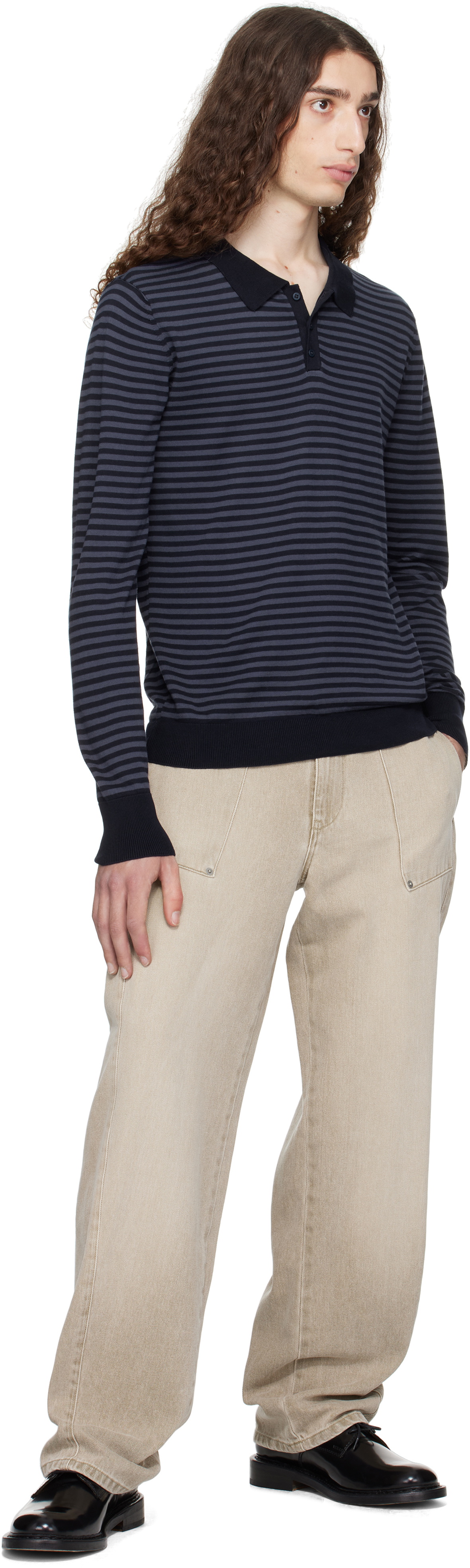 Paloma Wool Navy Hugo II Polo