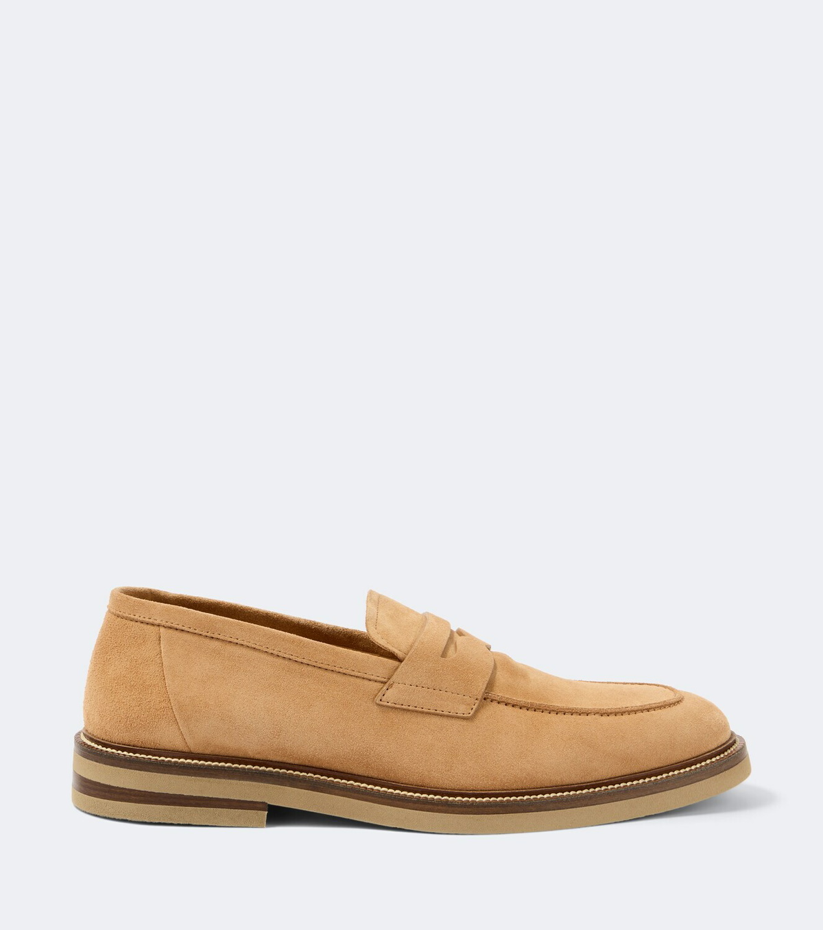 Brunello Cucinelli Suede penny loafers