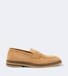 Brunello Cucinelli Suede penny loafers