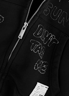 Maison mihara yasuhiro Printed Hooded Cotton Sweatshirt Black