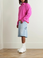 Jacquemus - Polo Neve Brushed-Knit Sweater - Pink