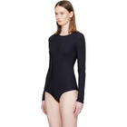 MM6 Maison Margiela Black Technical Jersey Bodysuit