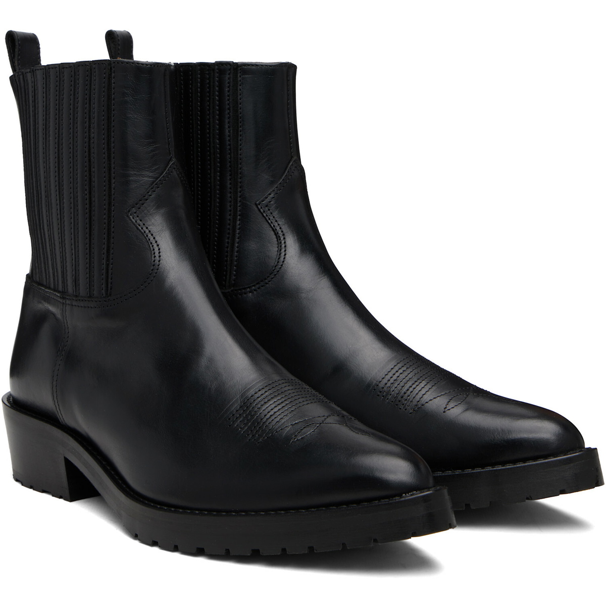Toga Virilis SSENSE Exclusive Black Leather Chelsea Boots