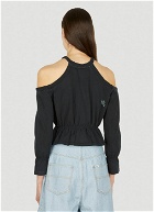 Blooming Cut Out Top in Black