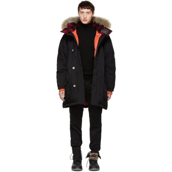 Photo: Woolrich John Rich and Bros Black Griffin Edition Down Atlantic Parka