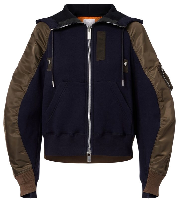 Photo: Sacai Cotton-blend and twill jacket