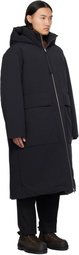 Jil Sander Black Hooded Down Coat