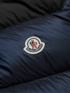 Moncler - Ophrys Logo-Appliquéd Colour-Block Quilted Shell and Ripstop Down Gilet - Blue