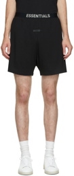 Essentials Black Lounge Shorts