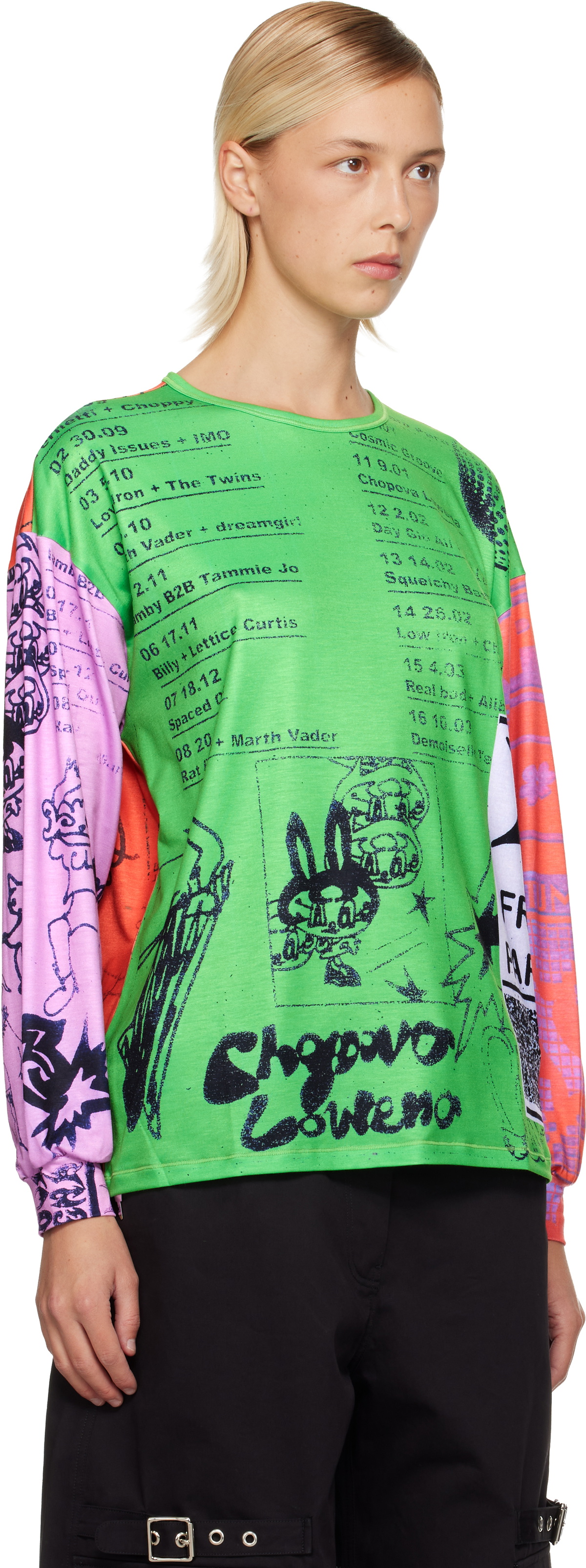 Chopova Lowena Multicolor Poster Oversized Jersey T-shirt