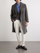 Brunello Cucinelli - Virgin Wool Double-Breasted Coat - Green