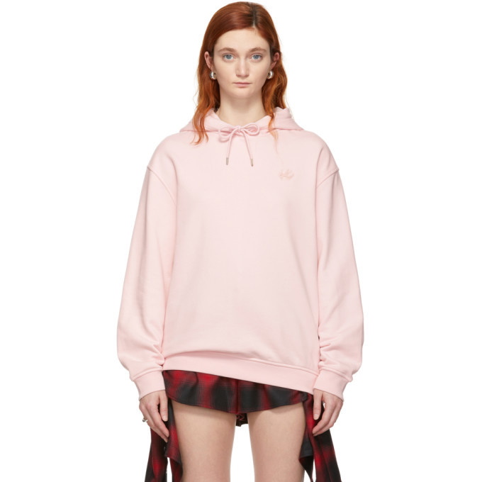 Photo: McQ Alexander McQueen Pink Swallow Badge Classic Hoodie