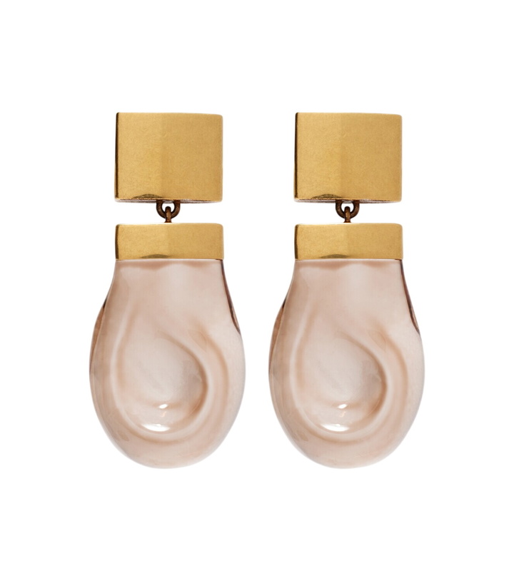 Photo: Khaite Keefe 18kt gold-plated drop earrings