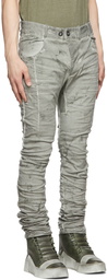 Boris Bidjan Saberi SSENSE Exclusive Green Resin Dyed Jeans