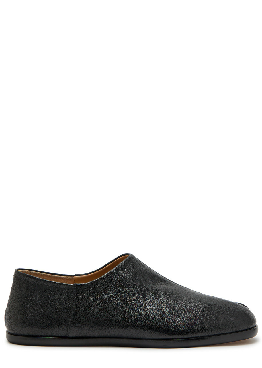 Maison Margiela Tabi Split-toe Leather Shoes Black Maison Margiela