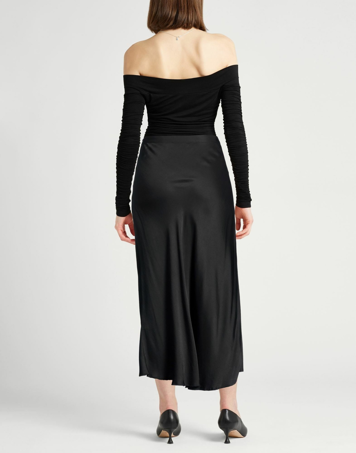 Jucca Womens Midi skirt in Black