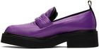 Marni Purple Padded Nylon Loafers