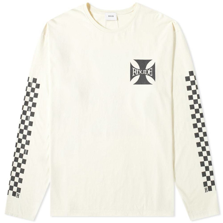 Photo: Rhude Classic Checkers Long Sleeve Tee