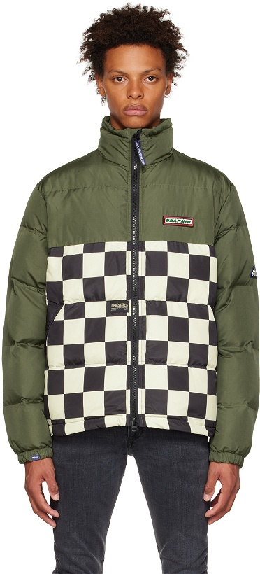Photo: DEVÁ STATES Green Obscure Puffer Jacket