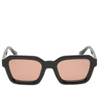 Le Specs Impossible Sunglasses in Black/Cinnamon Tint 